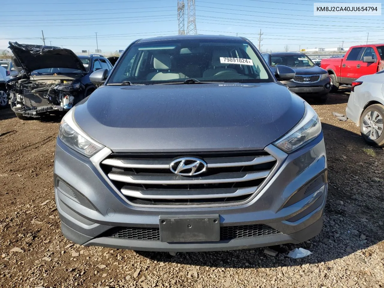 2018 Hyundai Tucson Se VIN: KM8J2CA40JU654794 Lot: 79891024