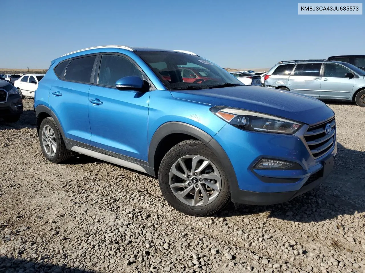 2018 Hyundai Tucson Sel VIN: KM8J3CA43JU635573 Lot: 80019564