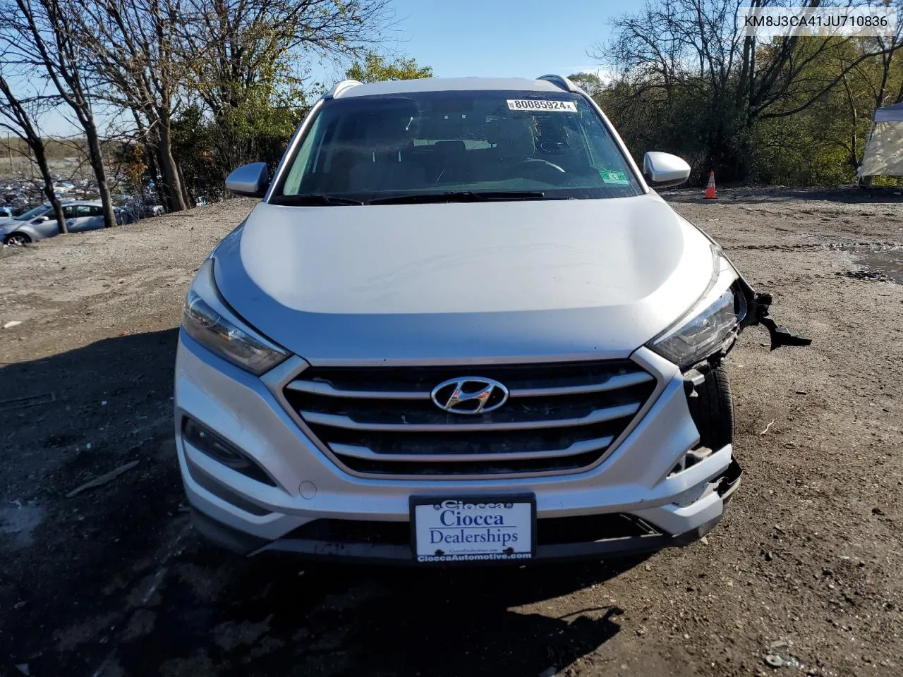 2018 Hyundai Tucson Sel VIN: KM8J3CA41JU710836 Lot: 80085924