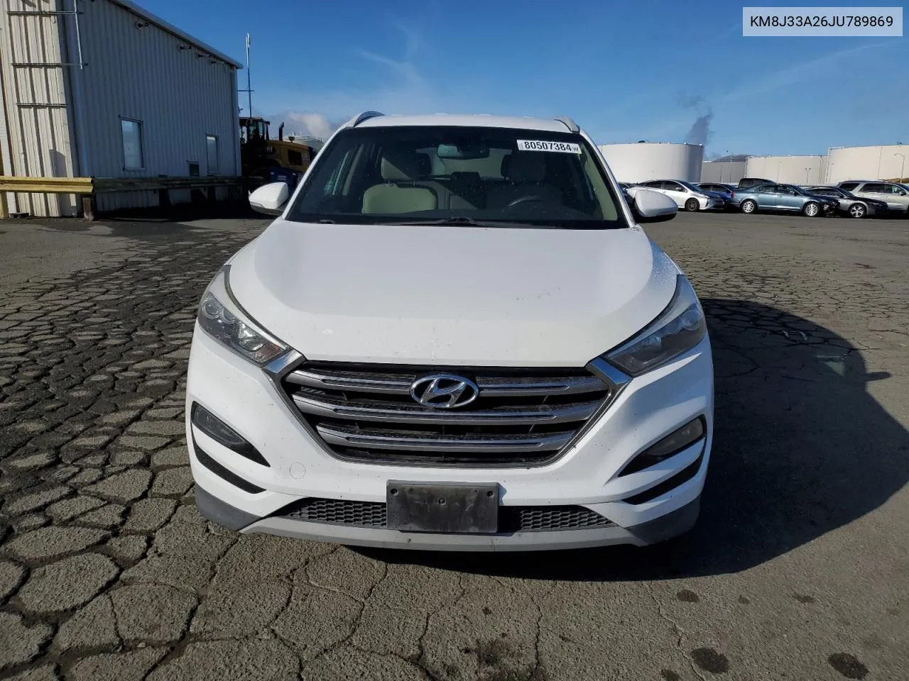 2018 Hyundai Tucson Limited VIN: KM8J33A26JU789869 Lot: 80507384