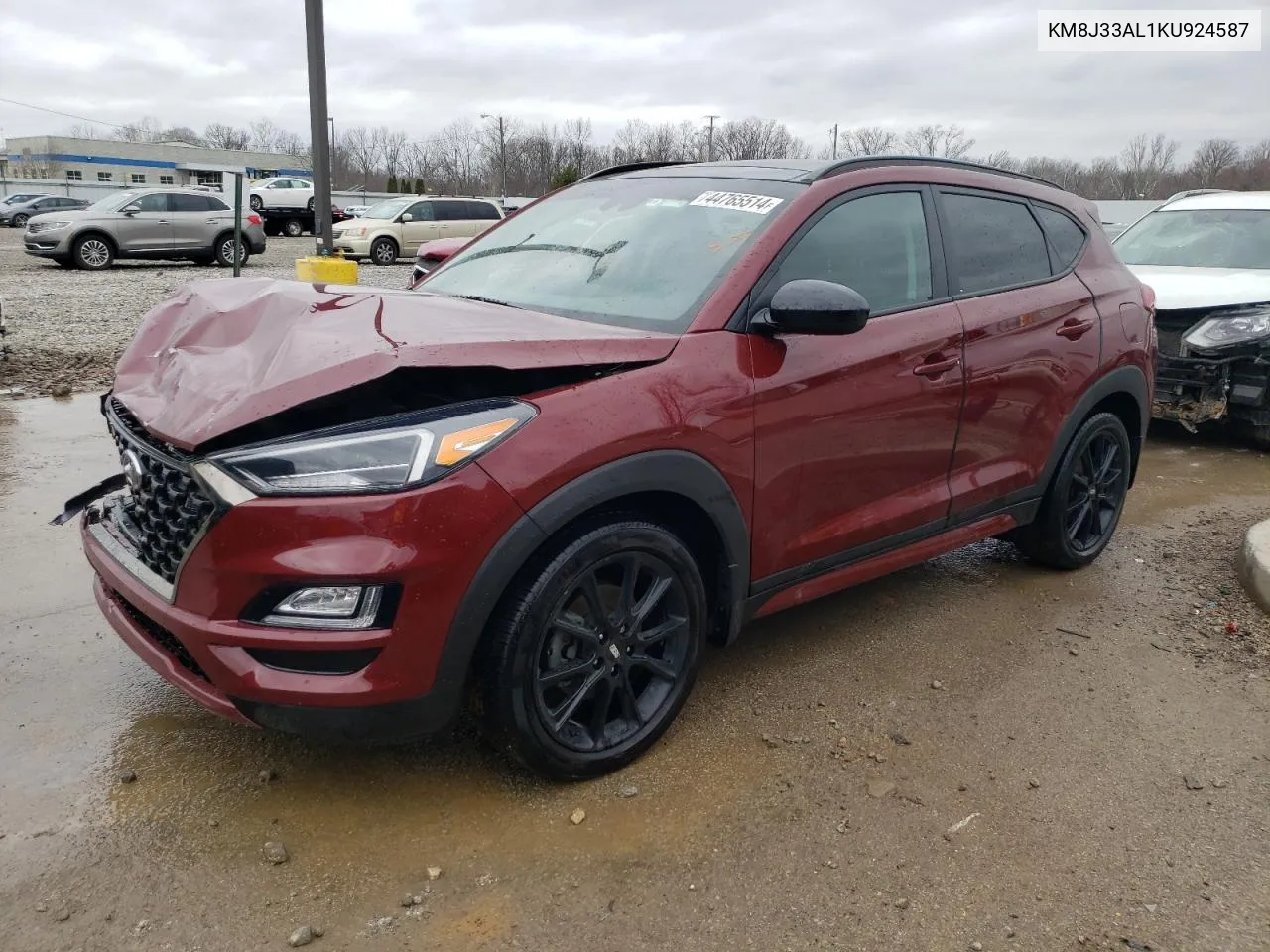 2019 Hyundai Tucson Limited VIN: KM8J33AL1KU924587 Lot: 44765514