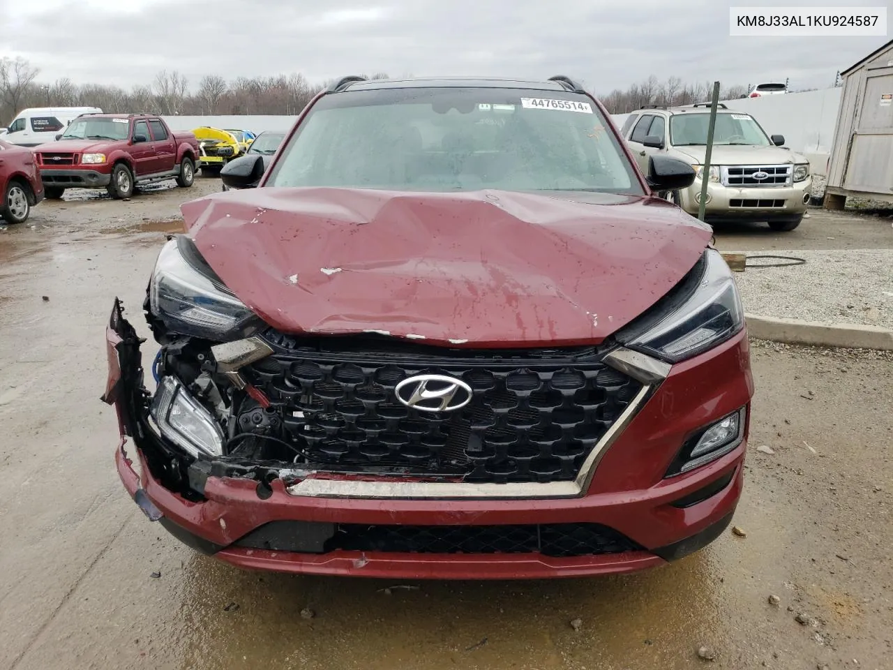 2019 Hyundai Tucson Limited VIN: KM8J33AL1KU924587 Lot: 44765514