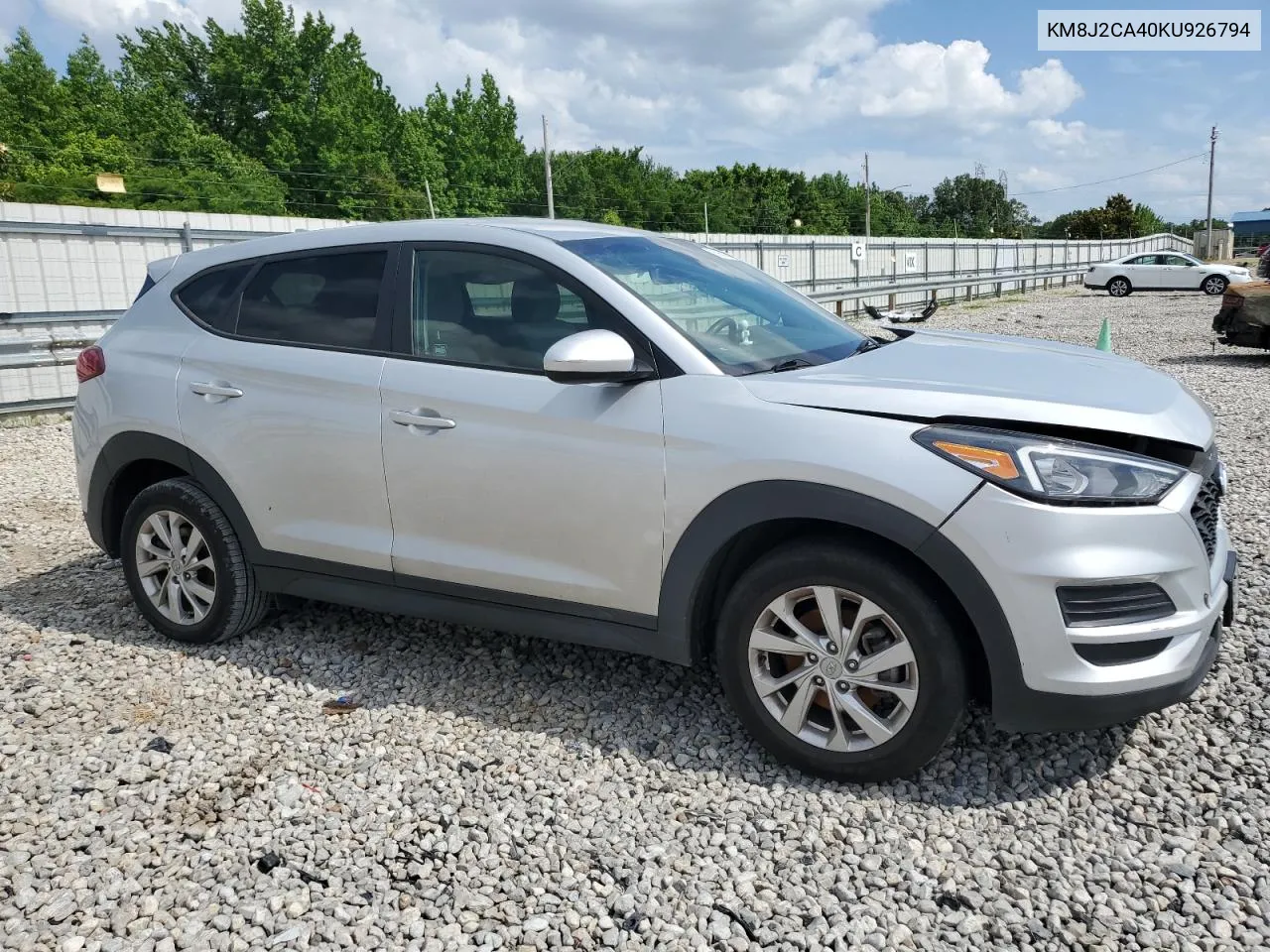 2019 Hyundai Tucson Se VIN: KM8J2CA40KU926794 Lot: 55964044