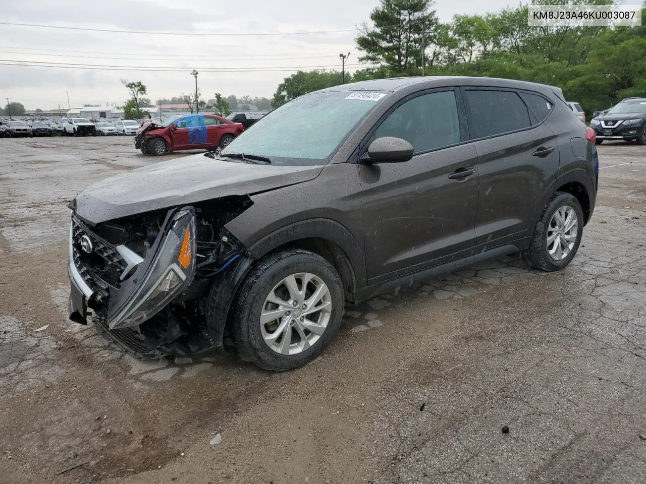 2019 Hyundai Tucson Se VIN: KM8J23A46KU003087 Lot: 57490424