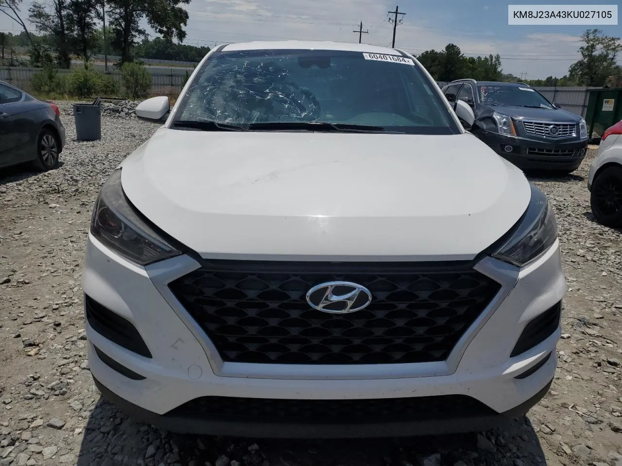 2019 Hyundai Tucson Se VIN: KM8J23A43KU027105 Lot: 60401684