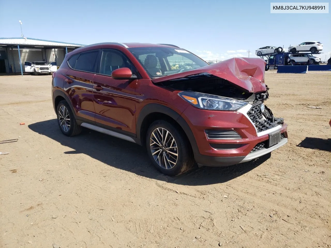 2019 Hyundai Tucson Limited VIN: KM8J3CAL7KU948991 Lot: 62437074