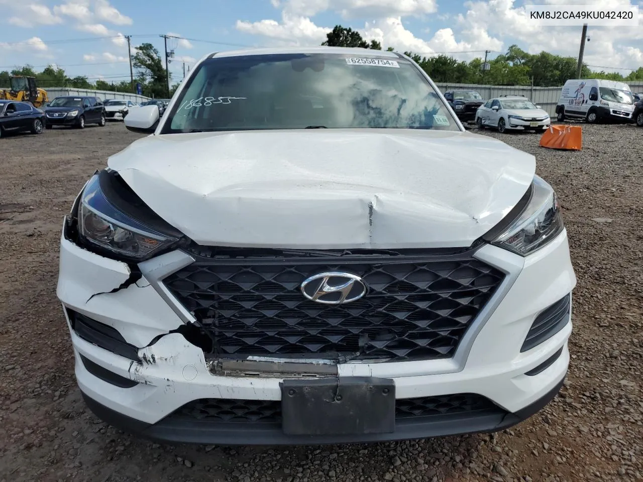 2019 Hyundai Tucson Se VIN: KM8J2CA49KU042420 Lot: 62558754