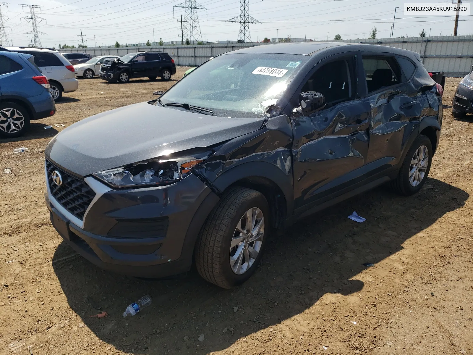 2019 Hyundai Tucson Se VIN: KM8J23A45KU915290 Lot: 64764044