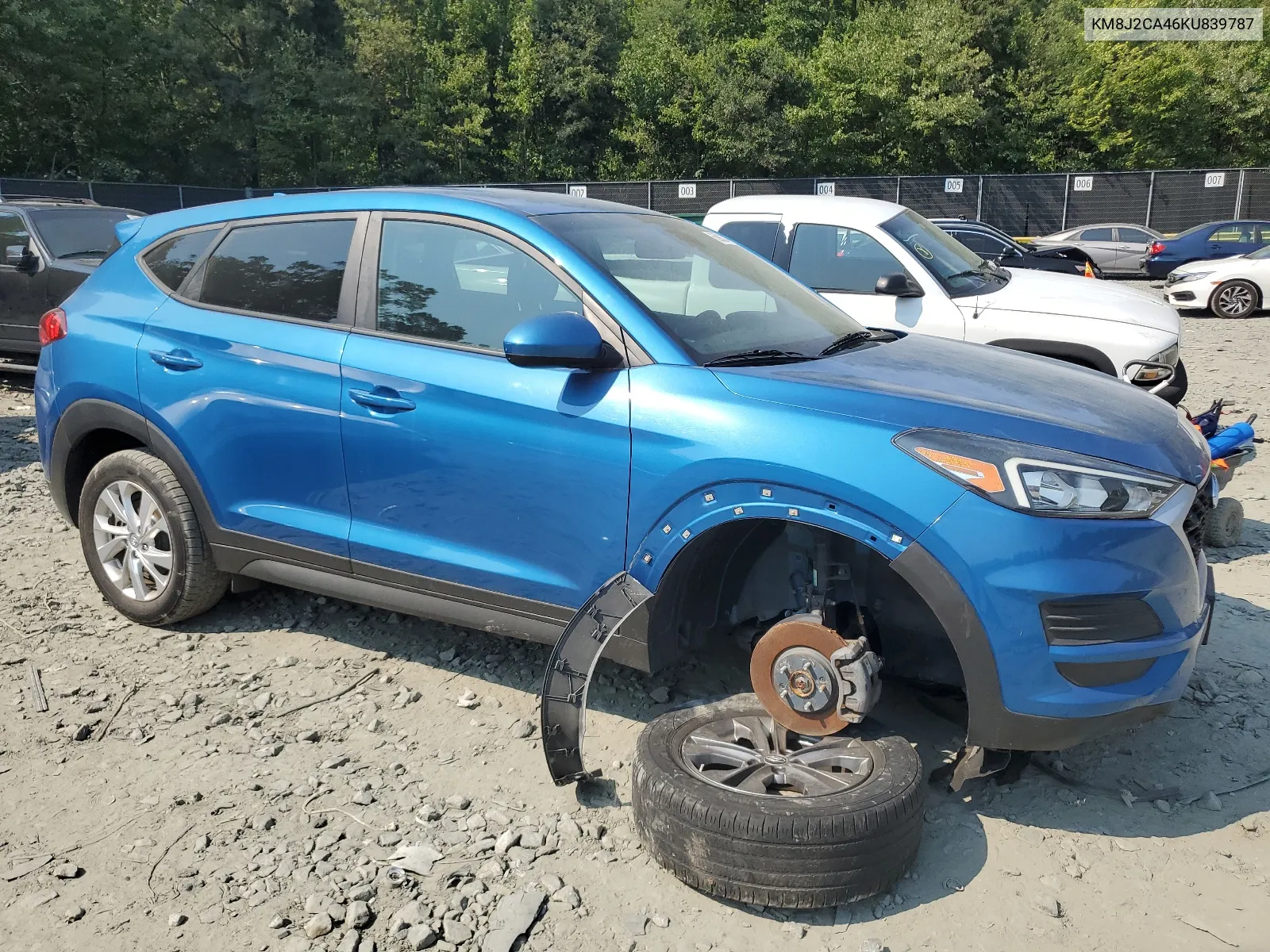 2019 Hyundai Tucson Se VIN: KM8J2CA46KU839787 Lot: 65902404