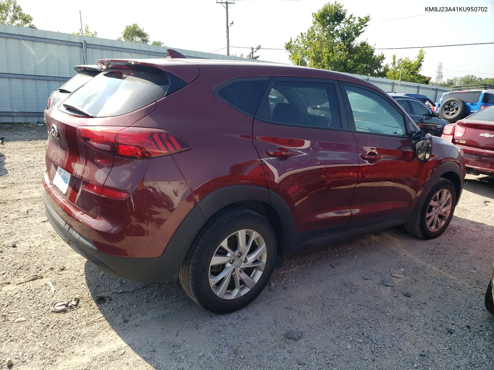 2019 Hyundai Tucson Se VIN: KM8J23A41KU950702 Lot: 66513134