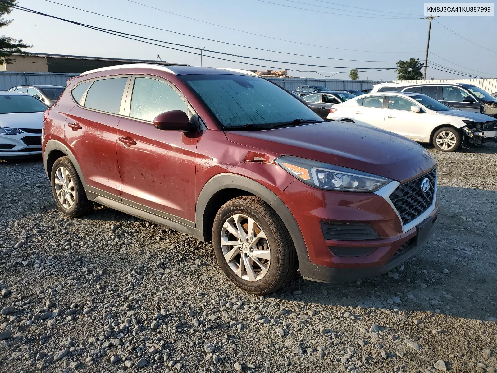 2019 Hyundai Tucson Limited VIN: KM8J3CA41KU887999 Lot: 68906154