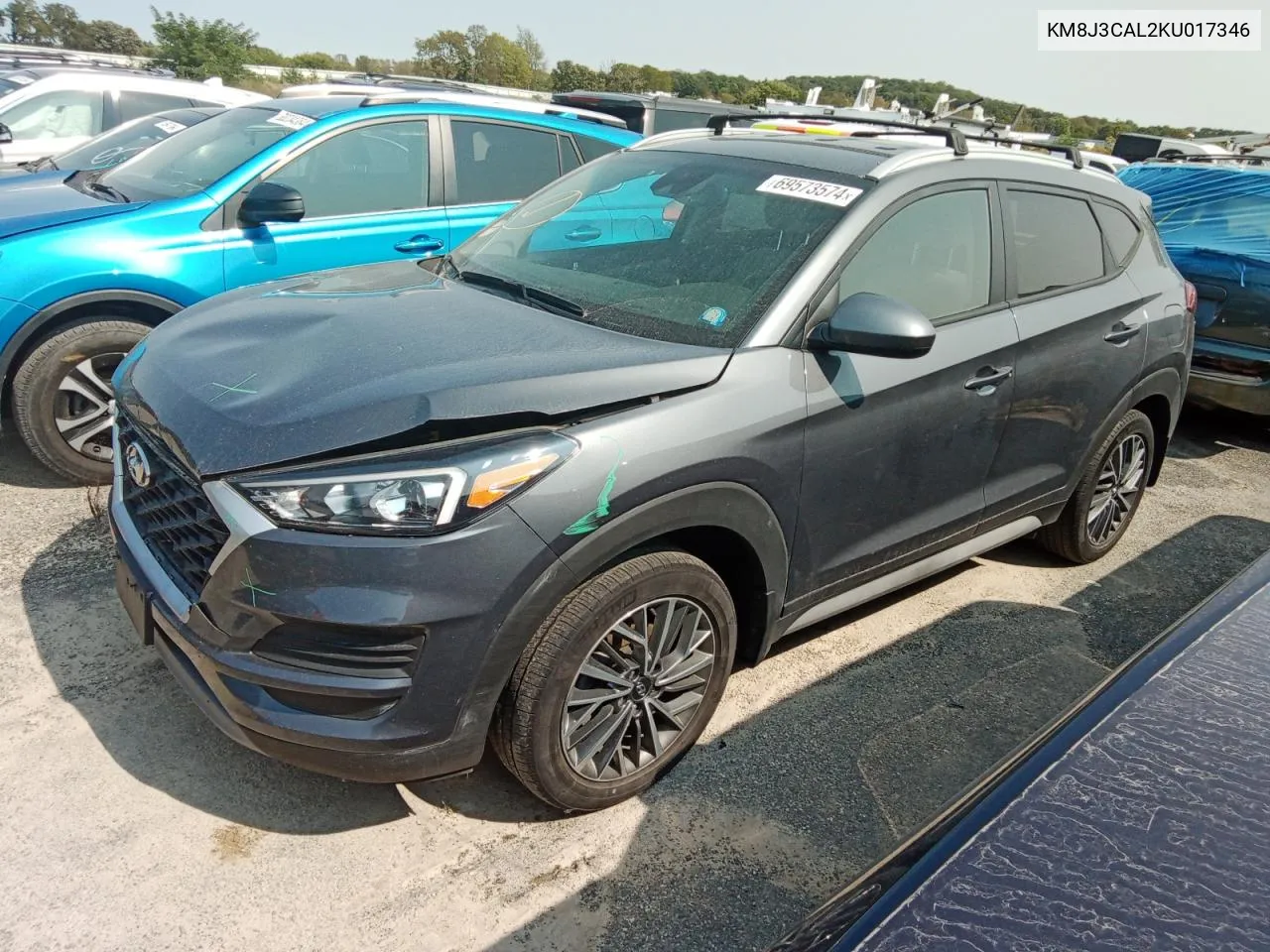 2019 Hyundai Tucson Limited VIN: KM8J3CAL2KU017346 Lot: 69573574