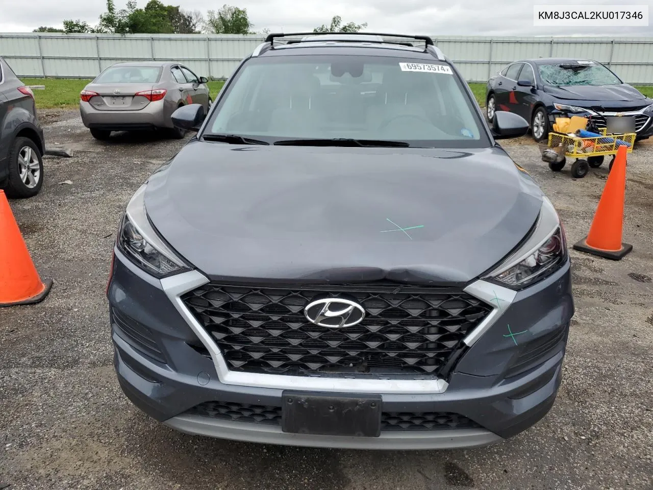 2019 Hyundai Tucson Limited VIN: KM8J3CAL2KU017346 Lot: 69573574