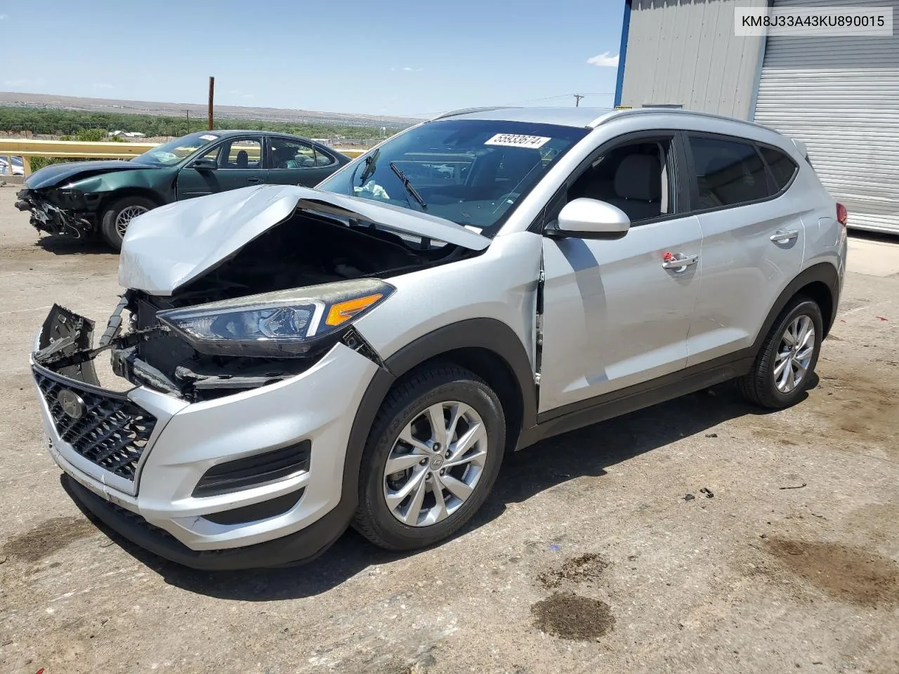 2019 Hyundai Tucson Limited VIN: KM8J33A43KU890015 Lot: 71173804