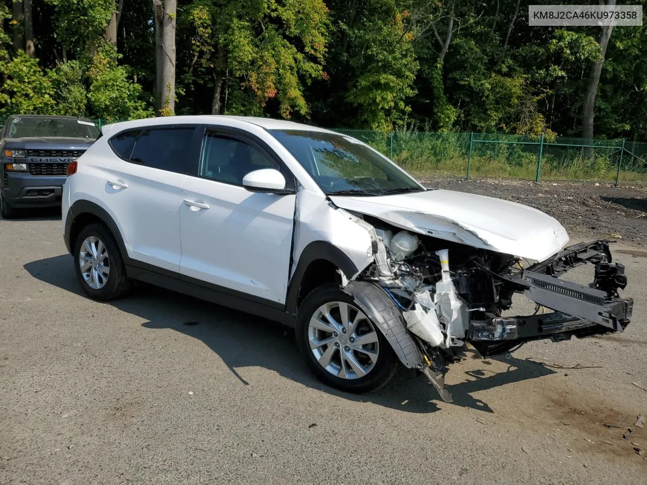 2019 Hyundai Tucson Se VIN: KM8J2CA46KU973358 Lot: 71227094