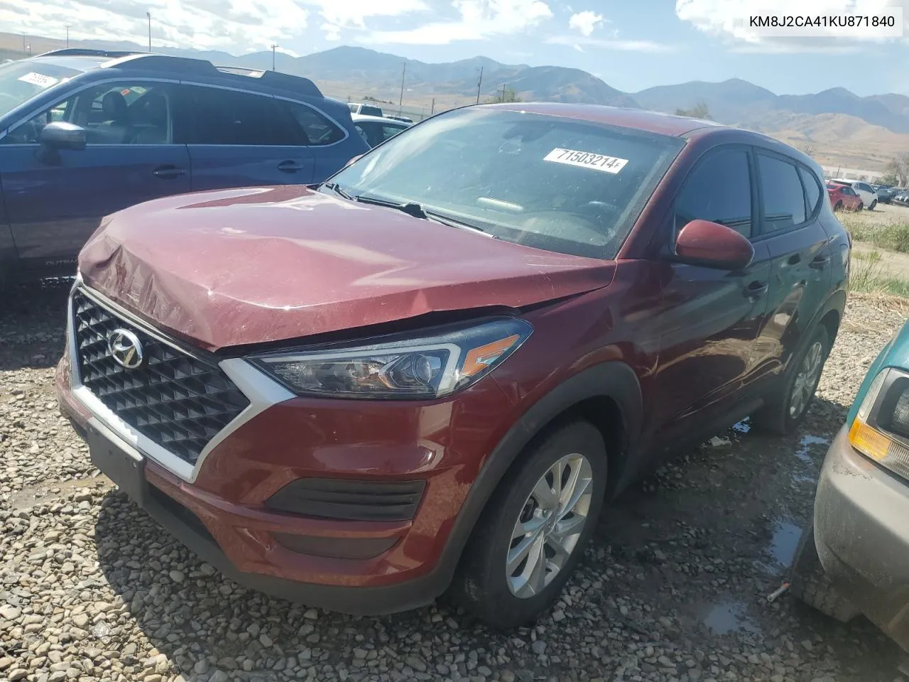 2019 Hyundai Tucson Se VIN: KM8J2CA41KU871840 Lot: 71503214