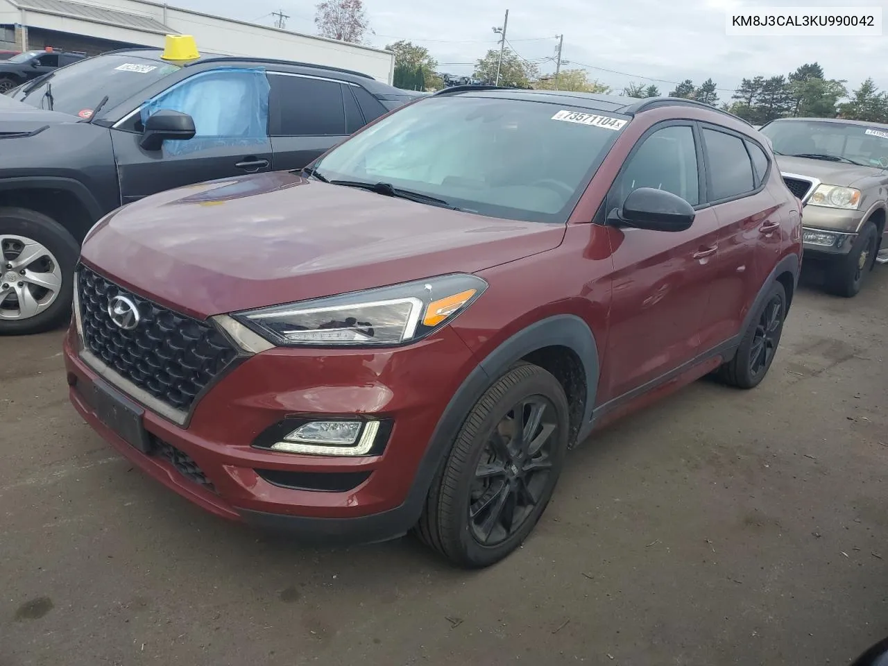 2019 Hyundai Tucson Limited VIN: KM8J3CAL3KU990042 Lot: 73571104