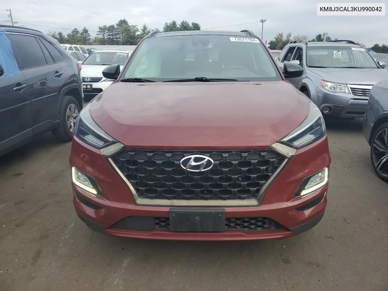 2019 Hyundai Tucson Limited VIN: KM8J3CAL3KU990042 Lot: 73571104