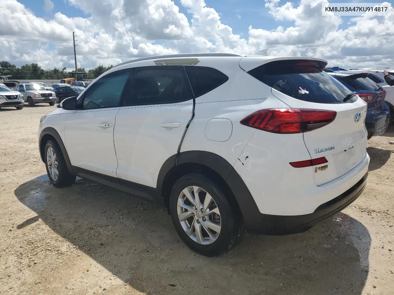 2019 Hyundai Tucson Limited VIN: KM8J33A47KU914817 Lot: 73881474