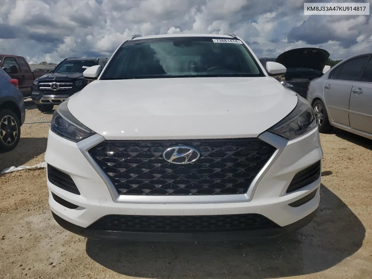 2019 Hyundai Tucson Limited VIN: KM8J33A47KU914817 Lot: 73881474