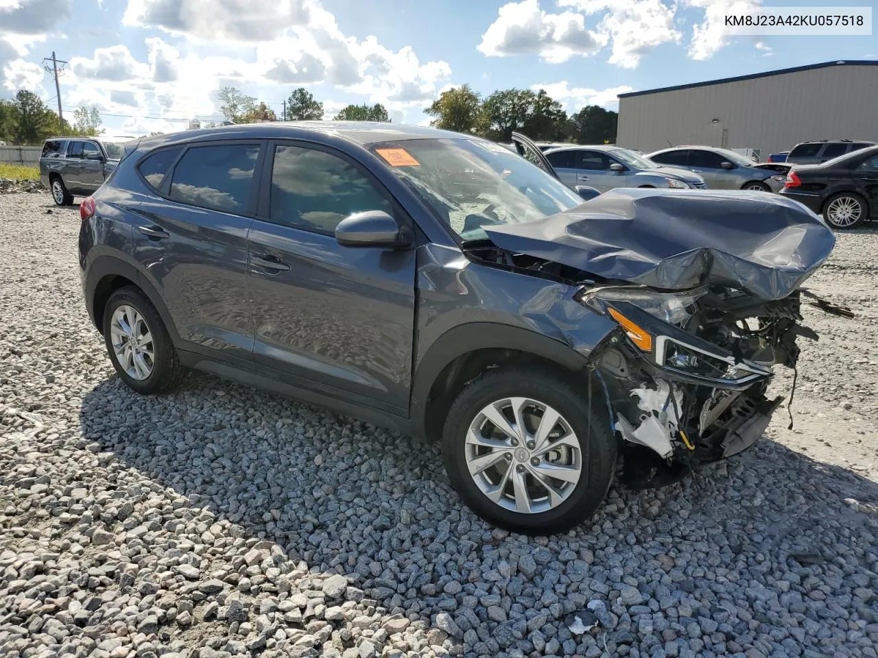 2019 Hyundai Tucson Se VIN: KM8J23A42KU057518 Lot: 74062634