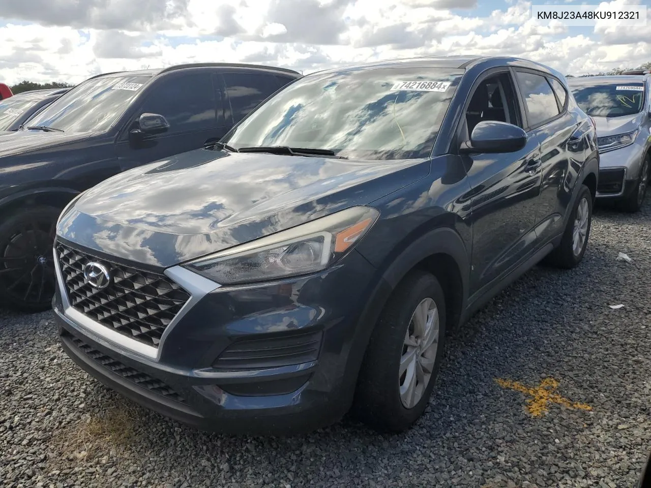 2019 Hyundai Tucson Se VIN: KM8J23A48KU912321 Lot: 74216884