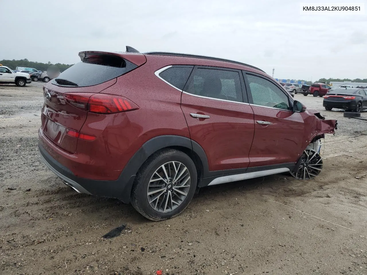 2019 Hyundai Tucson Limited VIN: KM8J33AL2KU904851 Lot: 74534324