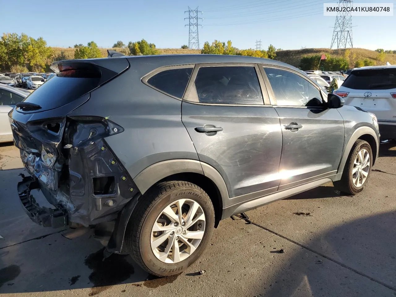 2019 Hyundai Tucson Se VIN: KM8J2CA41KU840748 Lot: 74557714