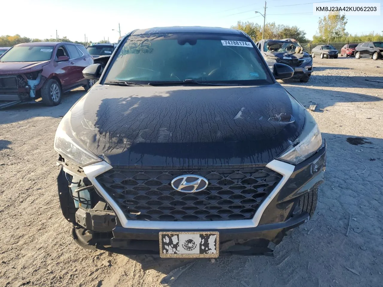 2019 Hyundai Tucson Se VIN: KM8J23A42KU062203 Lot: 74788174