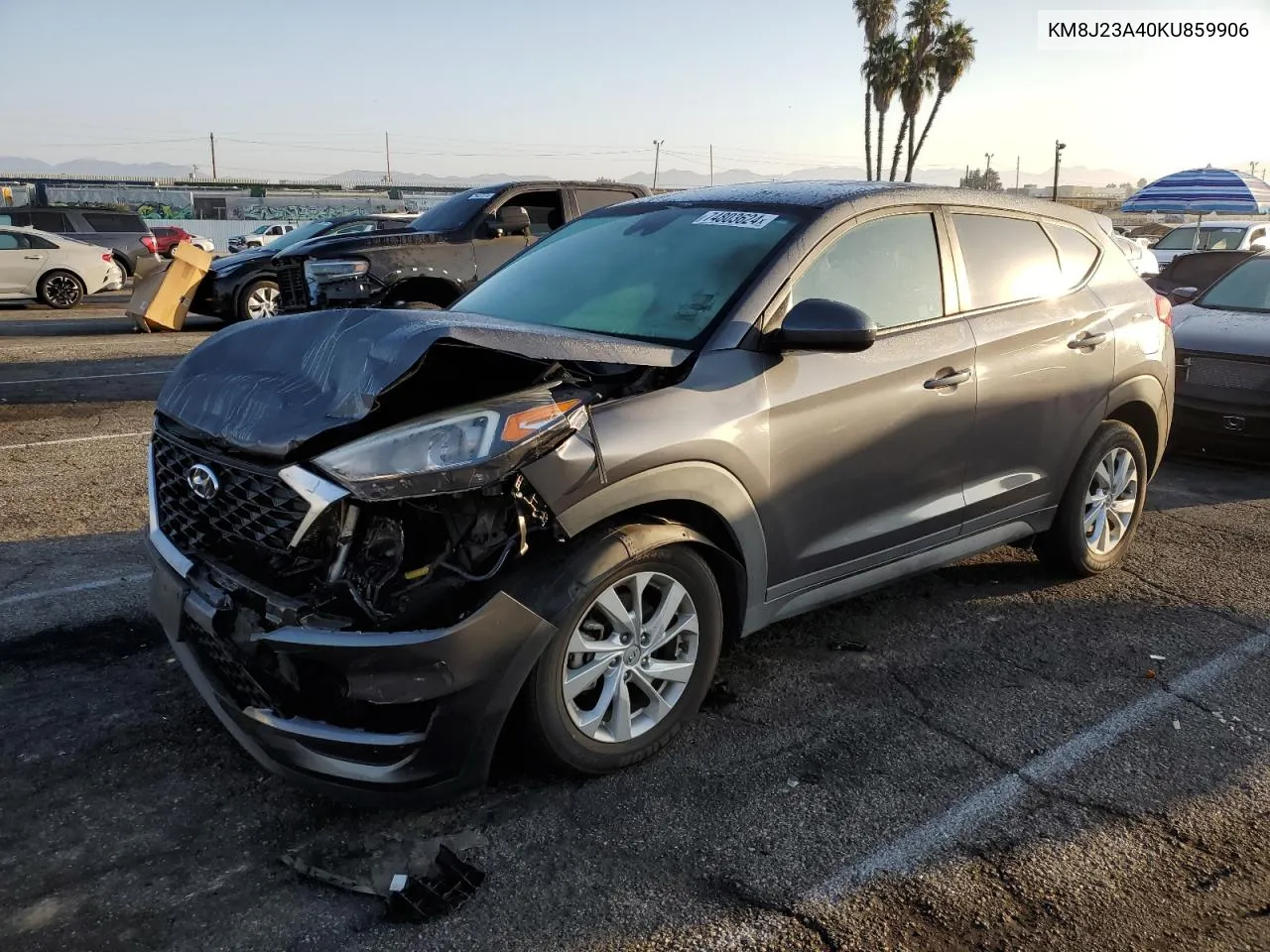 2019 Hyundai Tucson Se VIN: KM8J23A40KU859906 Lot: 74803624