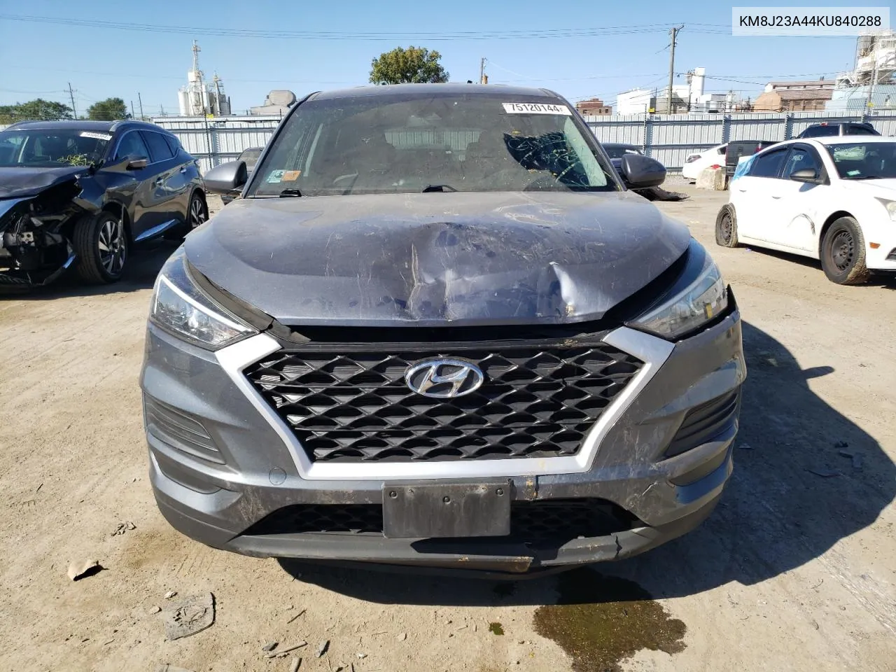 2019 Hyundai Tucson Se VIN: KM8J23A44KU840288 Lot: 75120144