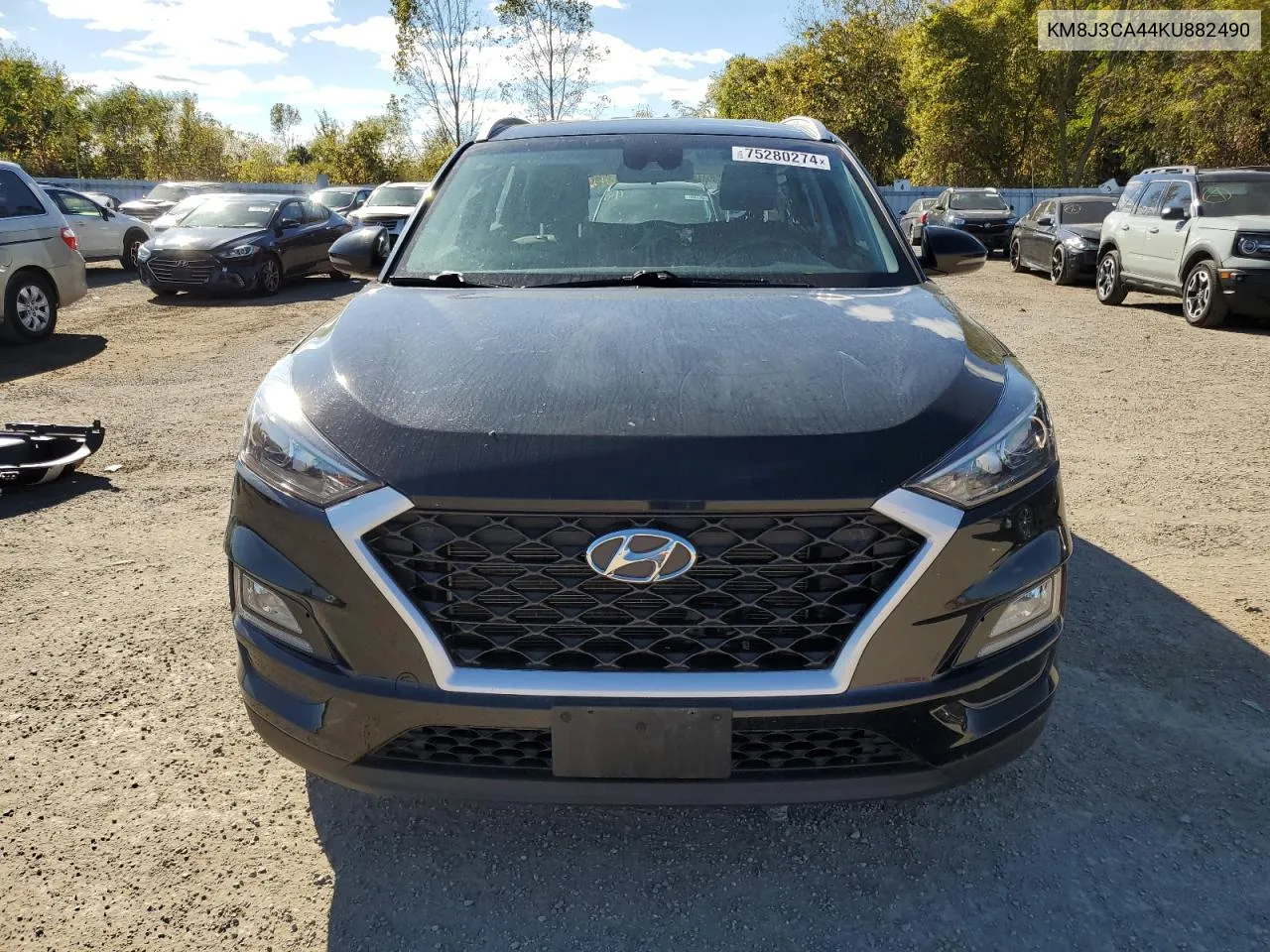 2019 Hyundai Tucson Limited VIN: KM8J3CA44KU882490 Lot: 75280274