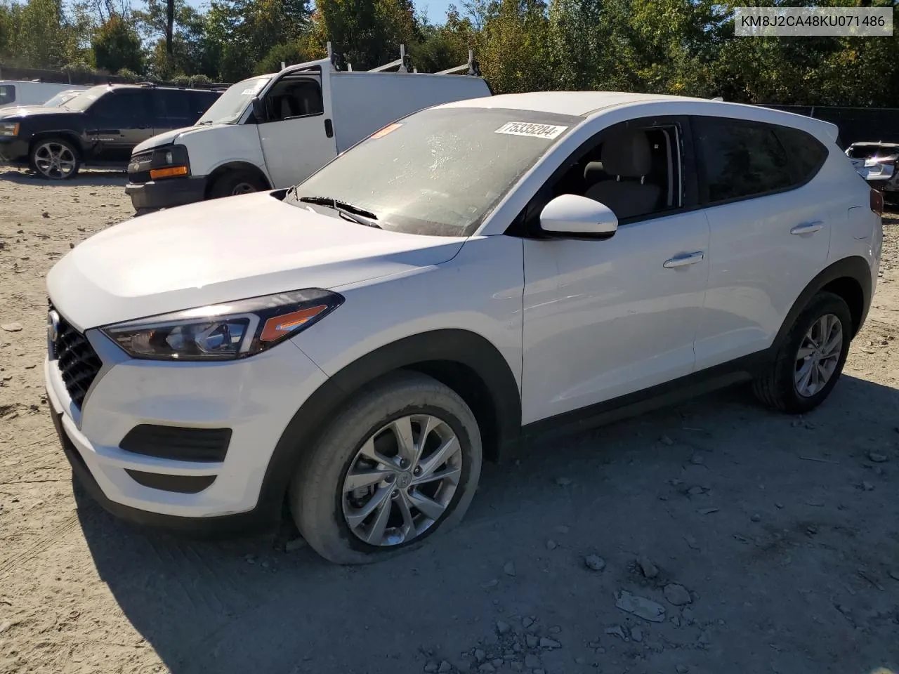 2019 Hyundai Tucson Se VIN: KM8J2CA48KU071486 Lot: 75335284