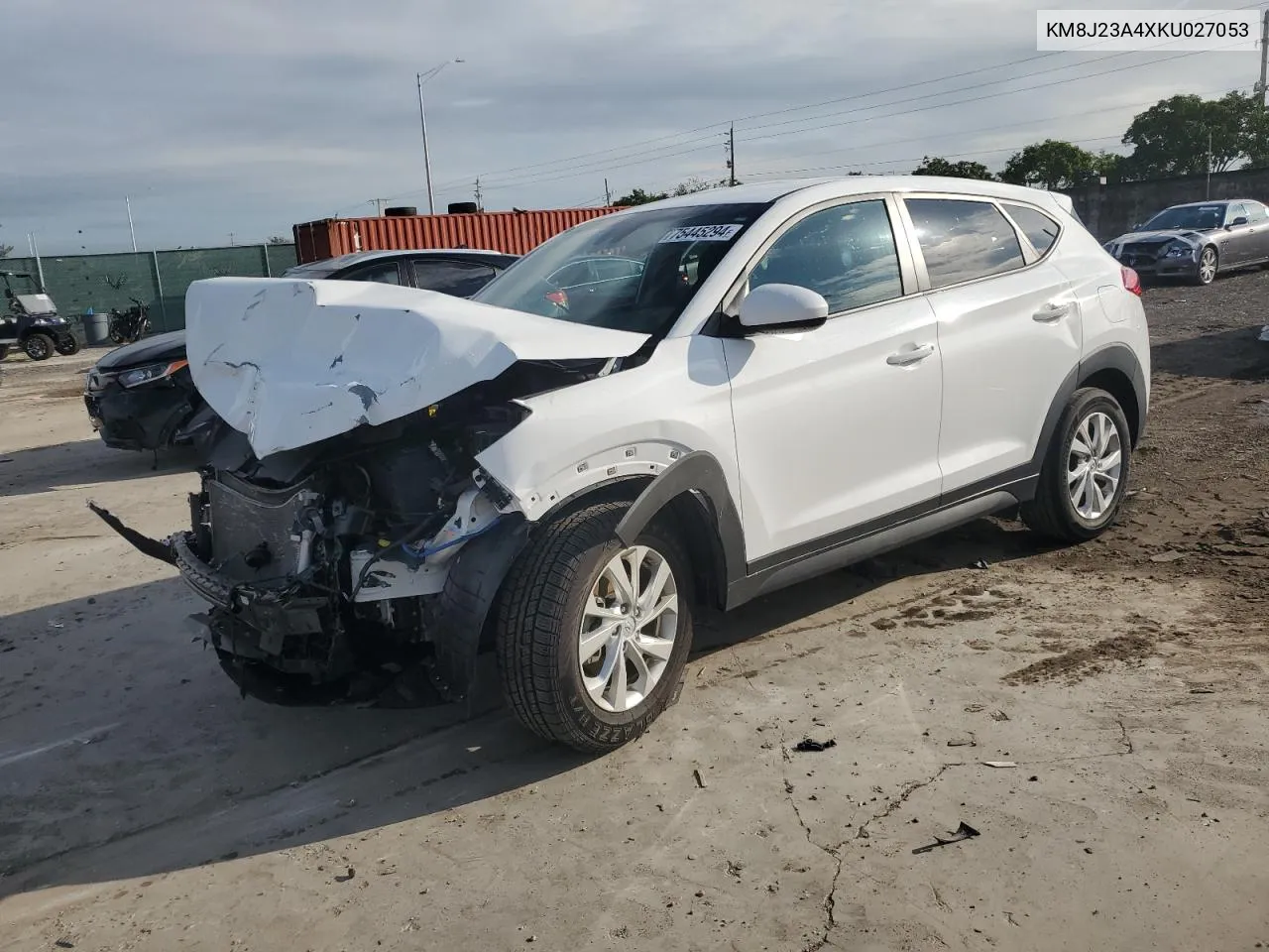 2019 Hyundai Tucson Se VIN: KM8J23A4XKU027053 Lot: 75445294