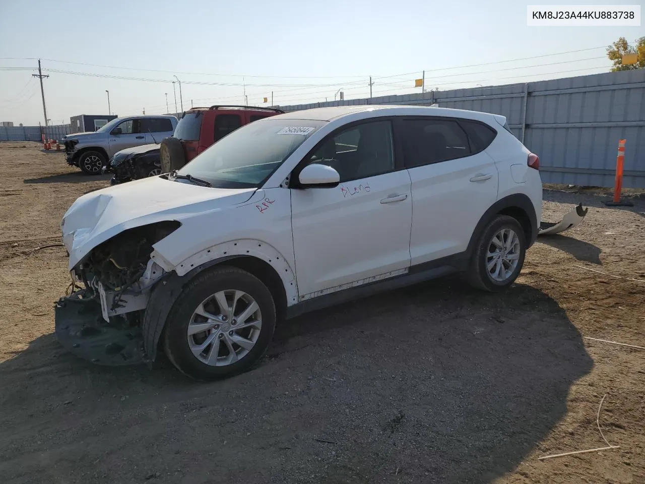 2019 Hyundai Tucson Se VIN: KM8J23A44KU883738 Lot: 75450644