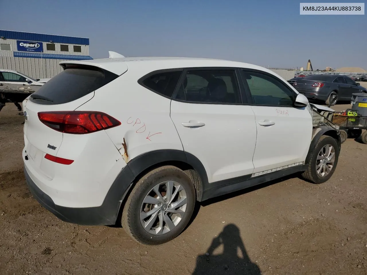 2019 Hyundai Tucson Se VIN: KM8J23A44KU883738 Lot: 75450644