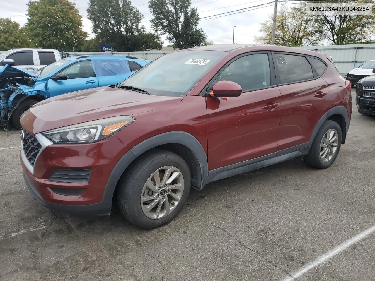 2019 Hyundai Tucson Se VIN: KM8J23A42KU048284 Lot: 75466104