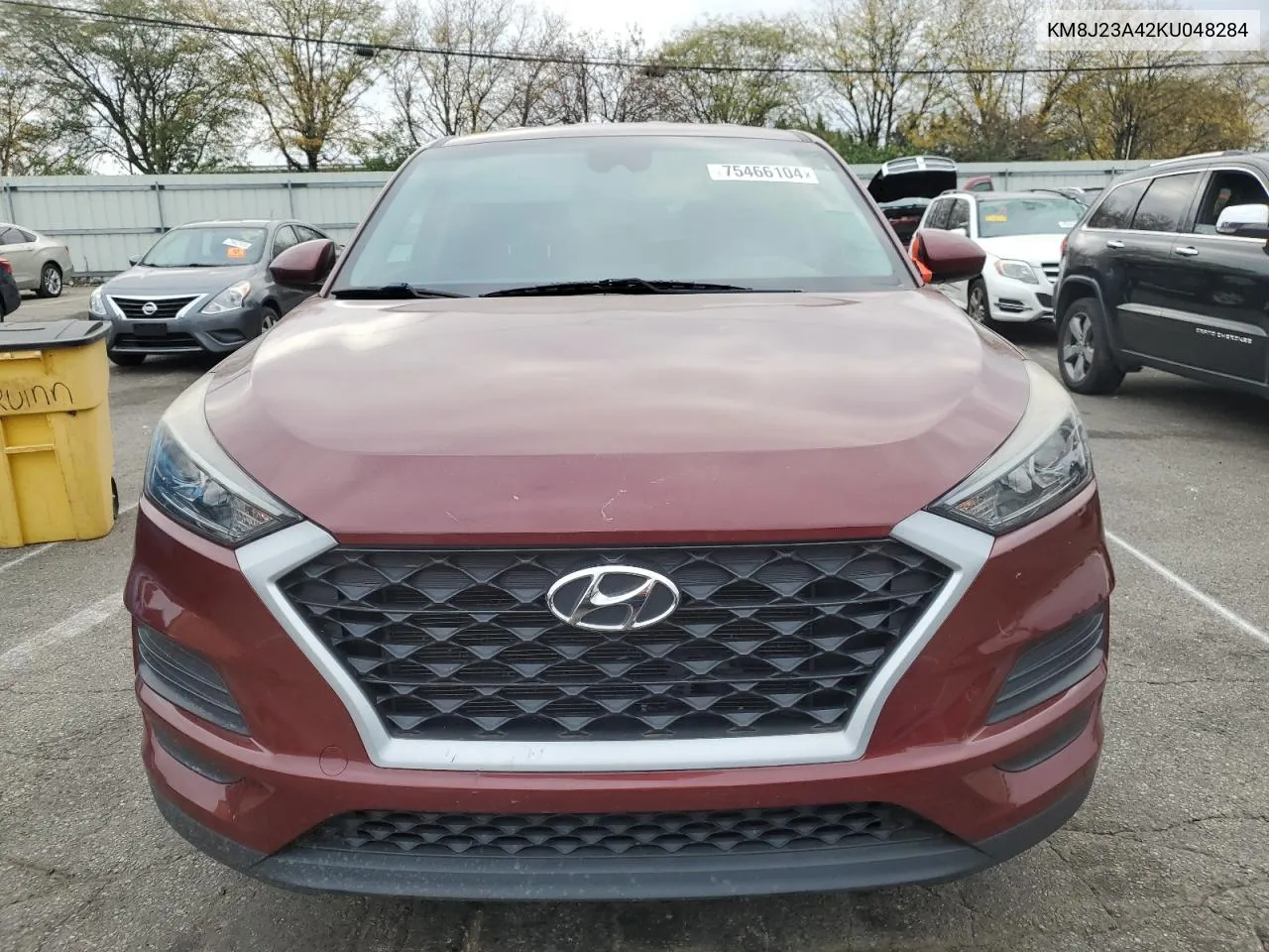 2019 Hyundai Tucson Se VIN: KM8J23A42KU048284 Lot: 75466104