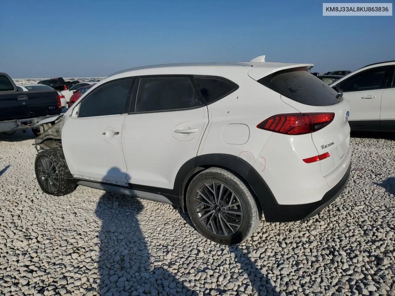 2019 Hyundai Tucson Limited VIN: KM8J33AL8KU863836 Lot: 75533044