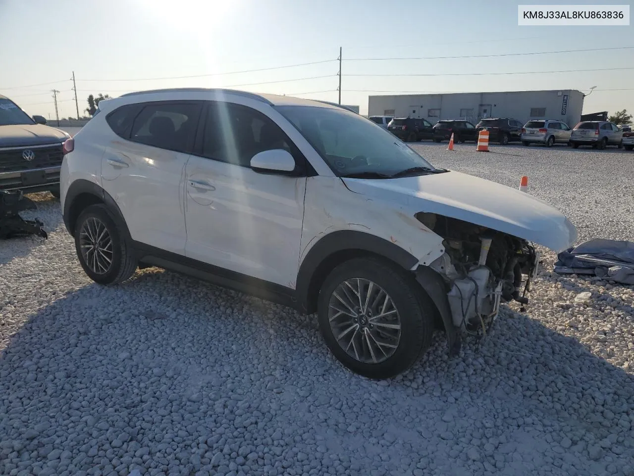 2019 Hyundai Tucson Limited VIN: KM8J33AL8KU863836 Lot: 75533044