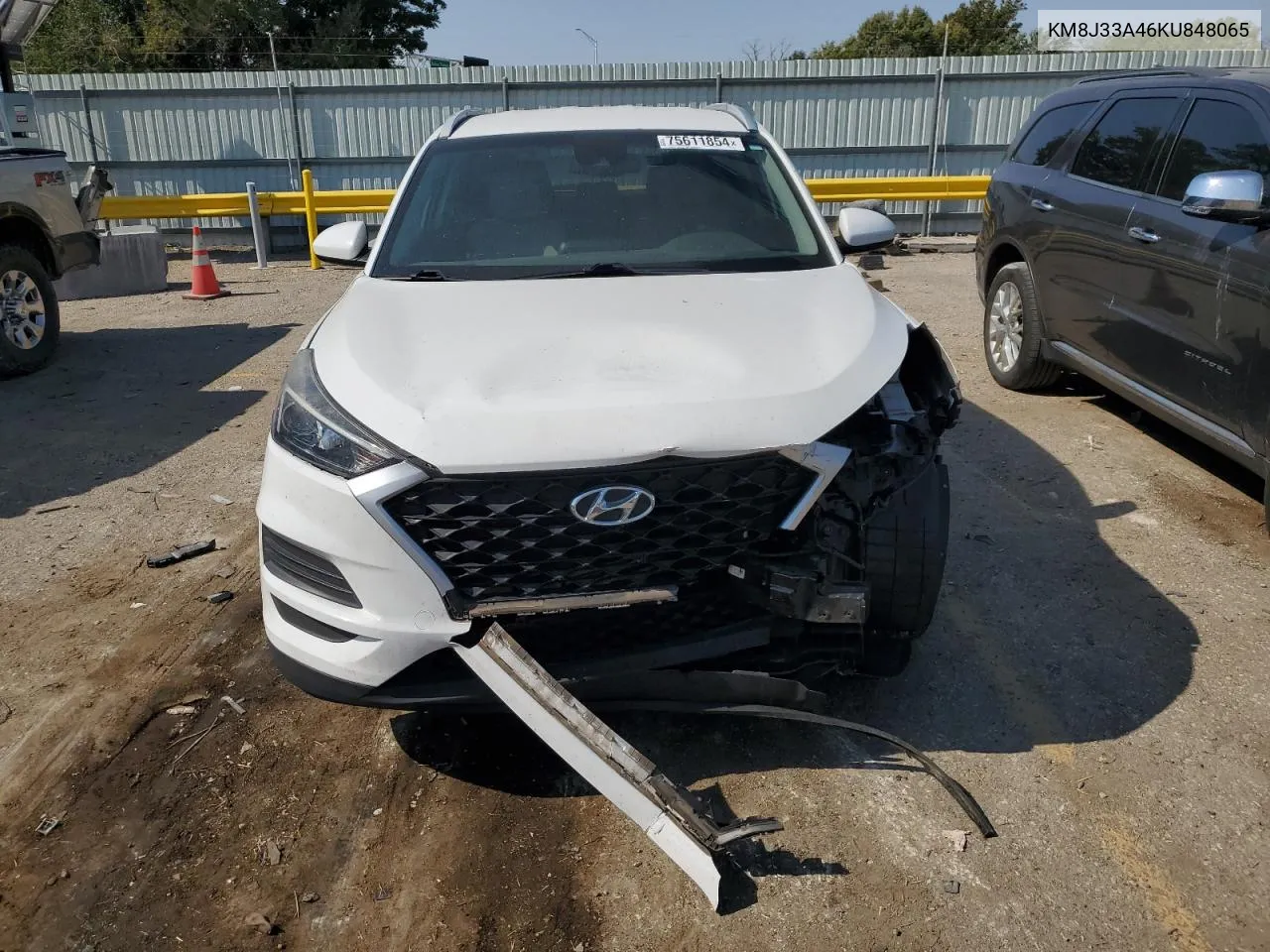 2019 Hyundai Tucson Limited VIN: KM8J33A46KU848065 Lot: 75611854