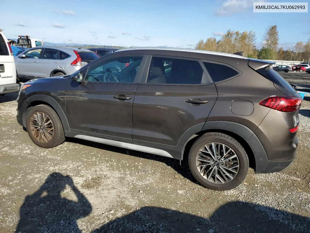 2019 Hyundai Tucson Limited VIN: KM8J3CAL7KU062993 Lot: 75665404