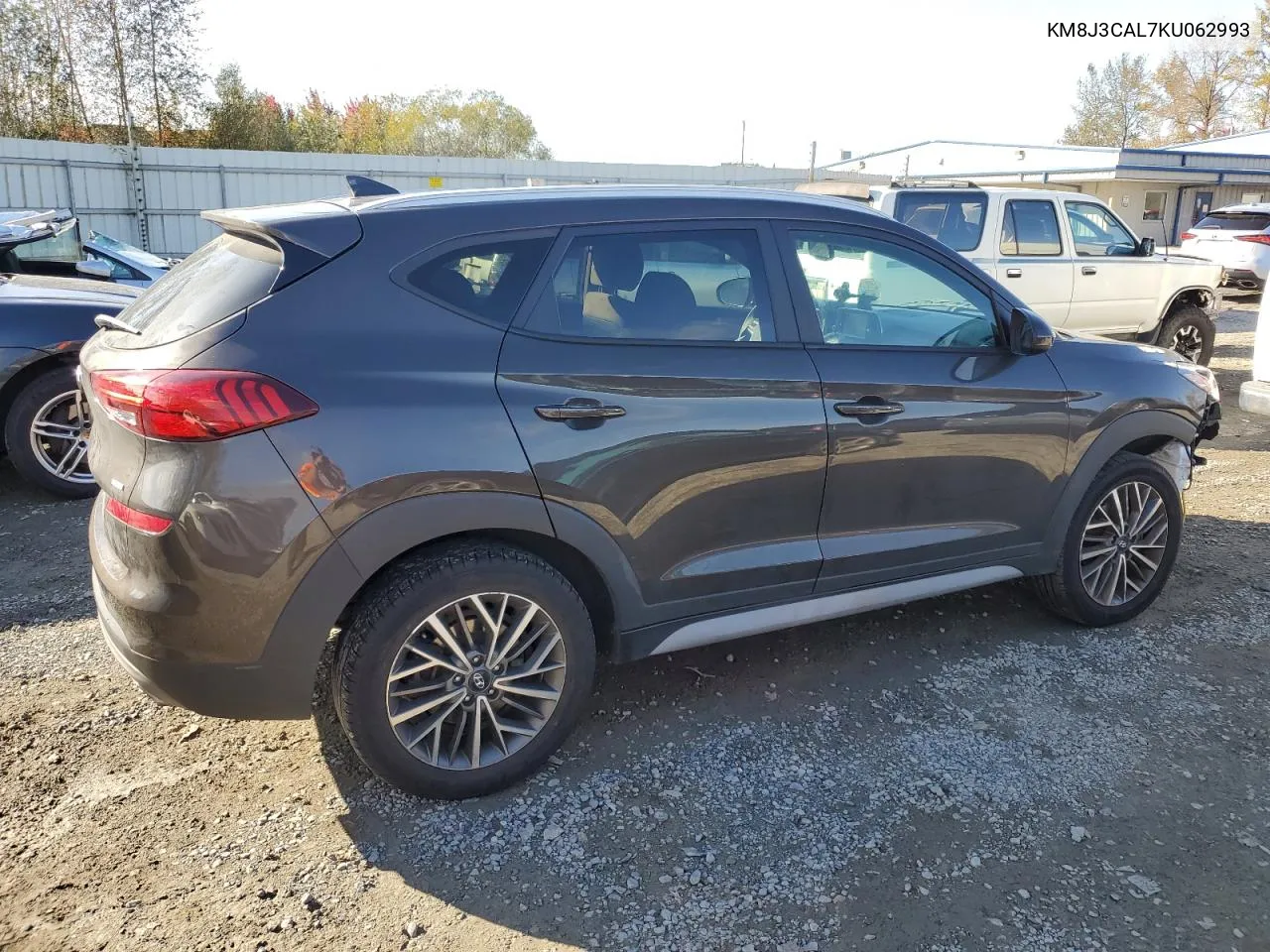 2019 Hyundai Tucson Limited VIN: KM8J3CAL7KU062993 Lot: 75665404