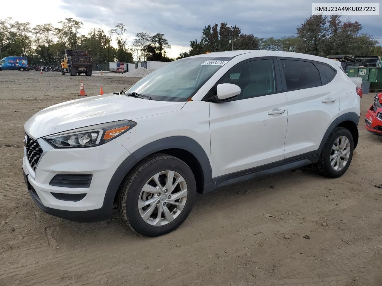 2019 Hyundai Tucson Se VIN: KM8J23A49KU027223 Lot: 75981574