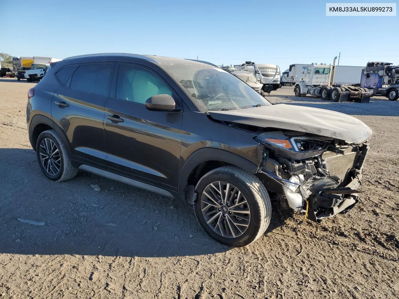 2019 Hyundai Tucson Limited VIN: KM8J33AL5KU899273 Lot: 76416974