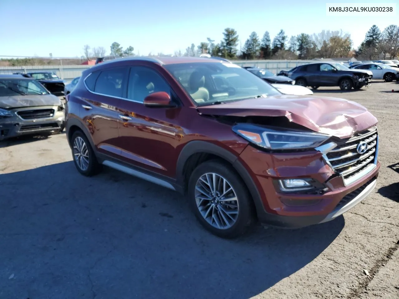 2019 Hyundai Tucson Limited VIN: KM8J3CAL9KU030238 Lot: 76672254