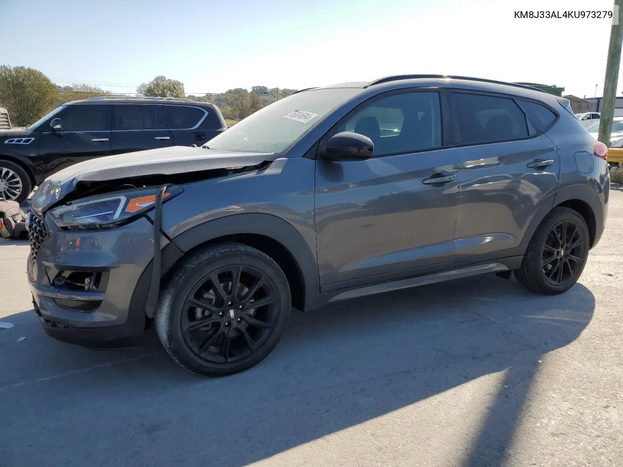 2019 Hyundai Tucson Limited VIN: KM8J33AL4KU973279 Lot: 76804694