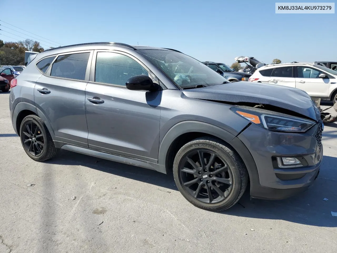 2019 Hyundai Tucson Limited VIN: KM8J33AL4KU973279 Lot: 76804694