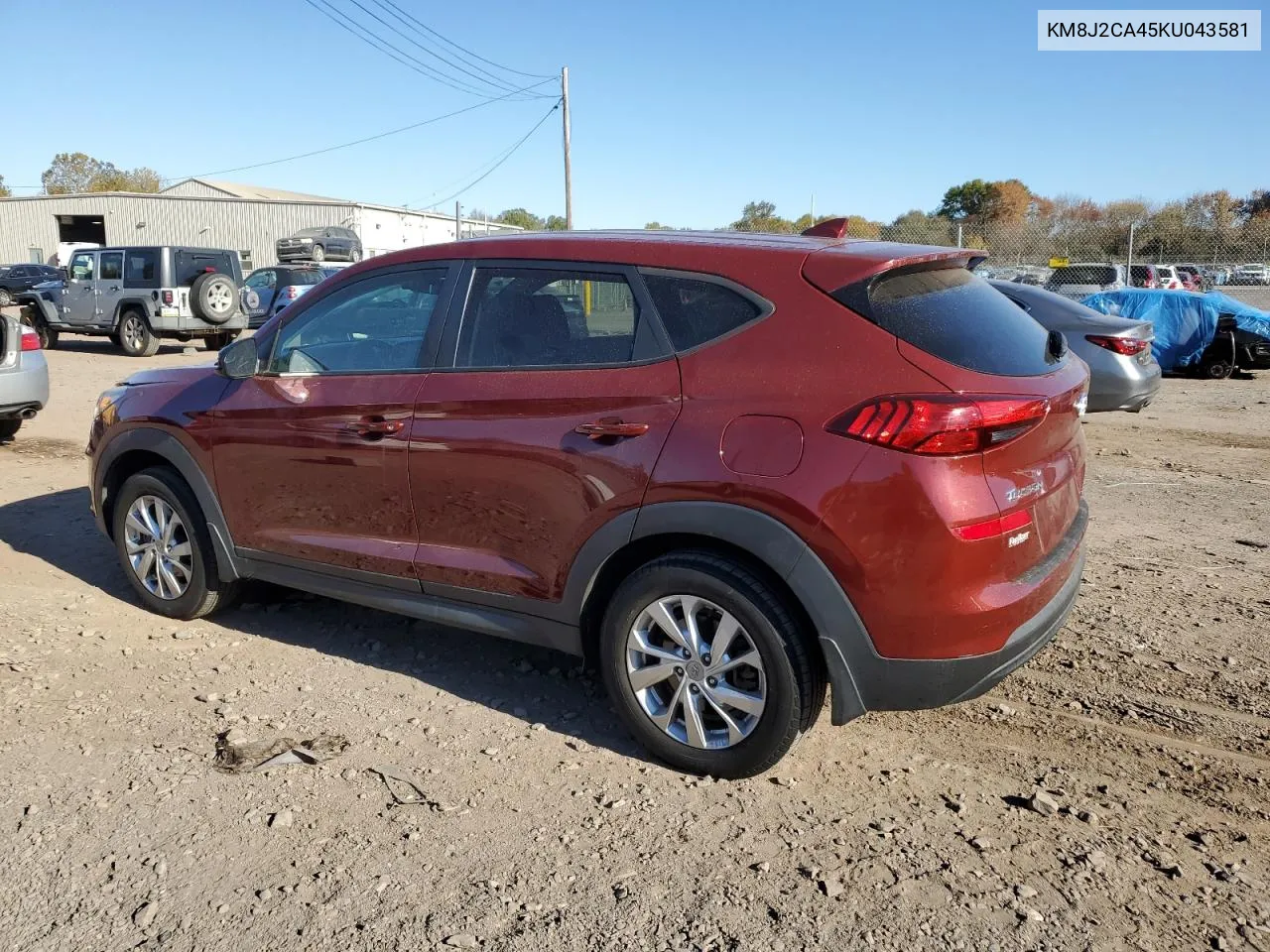 2019 Hyundai Tucson Se VIN: KM8J2CA45KU043581 Lot: 77045534