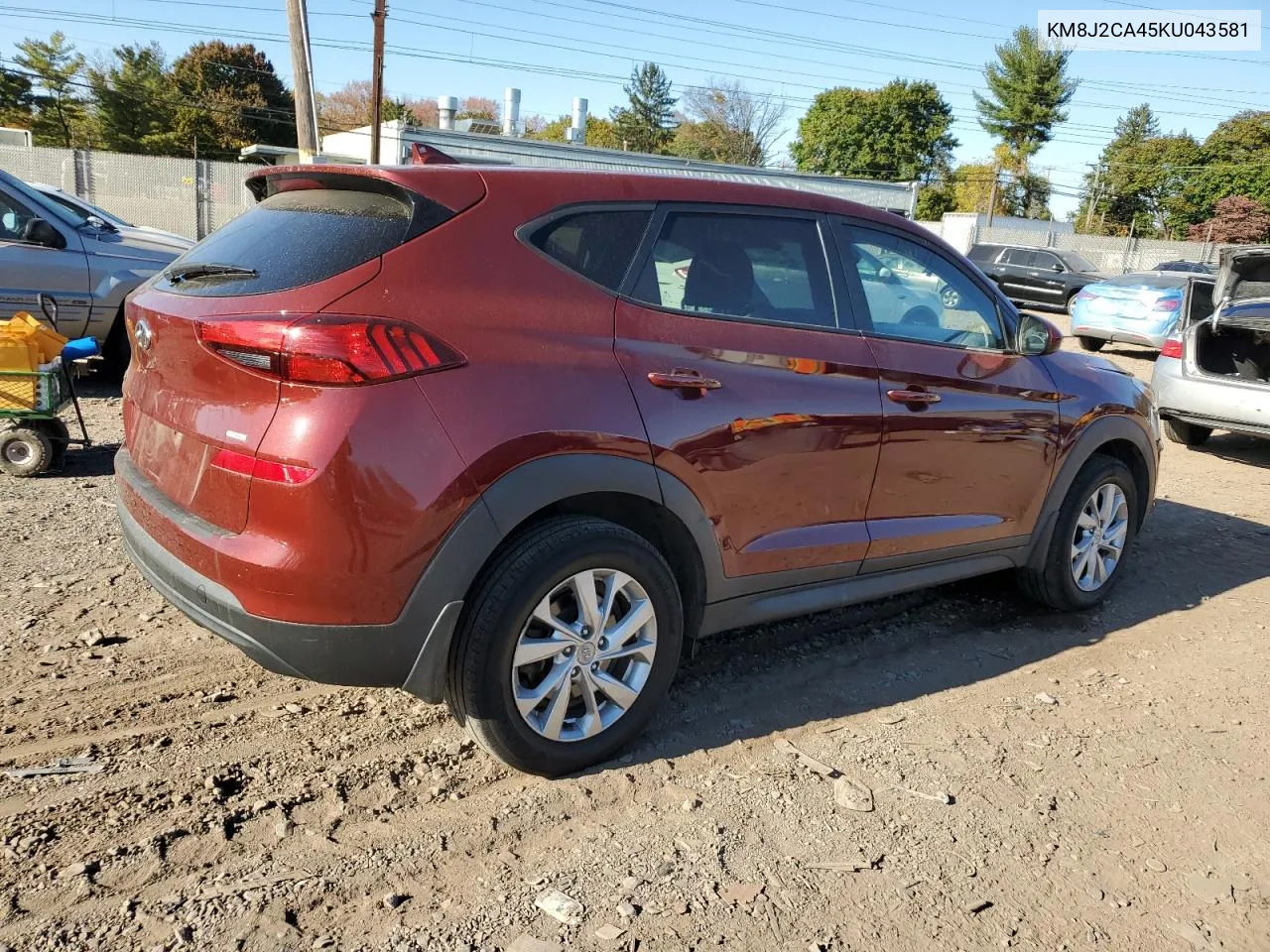 2019 Hyundai Tucson Se VIN: KM8J2CA45KU043581 Lot: 77045534